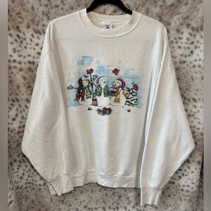 VINTAGE 90s SNOWMEN CREWNECK